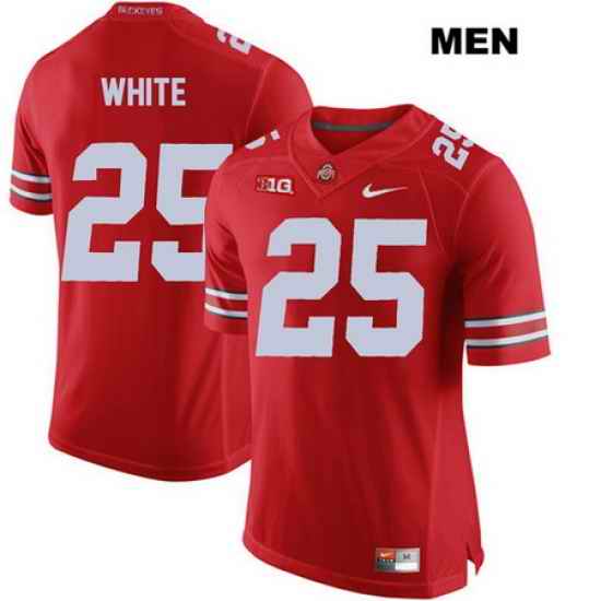 Brendon White Stitched Ohio State Buckeyes Authentic Mens Nike  25 Red College Football Jersey Jersey